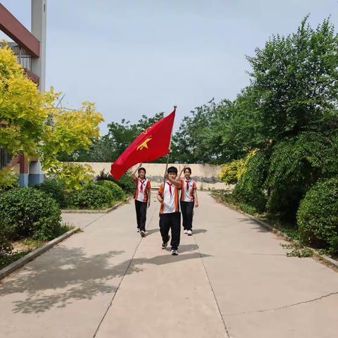 “牢记党的教导 争做强国少年” 严务乡华材希望小学少先队入队仪式