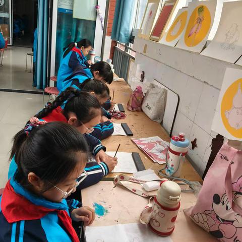 诚睦路小学工笔社团——笔尖生花，美在工笔