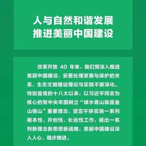 人与自然共和谐  美丽中国在路上
