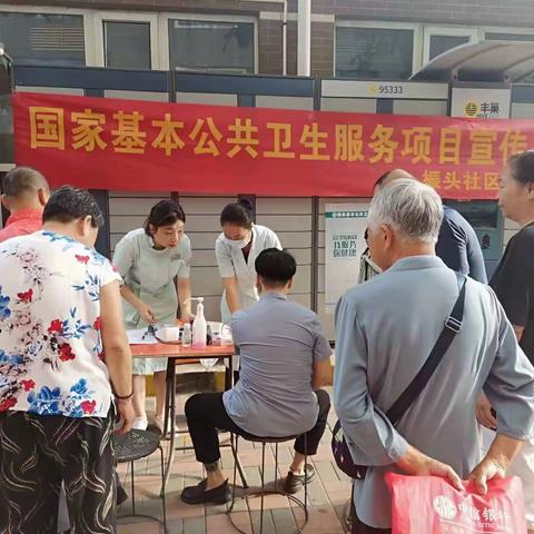 振头中心第二团队进小区宣传基本公共卫生服务项目