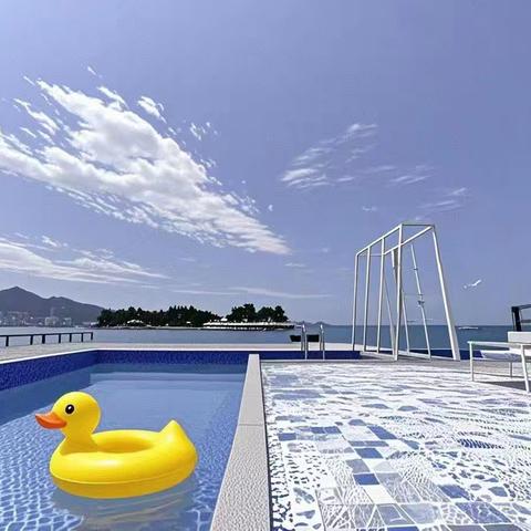 【高端海景】巽寮湾一线海景轻奢15房20床泳池别墅带电梯