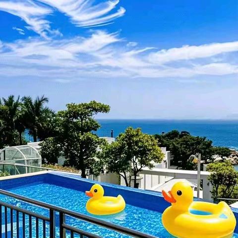【滑梯泳池】巽寮湾海景6+1房11床泳池别墅
