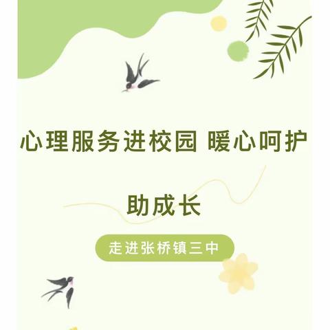 鄢陵县青少年心理健康服务进校园行动——走进张桥镇三中（副本）