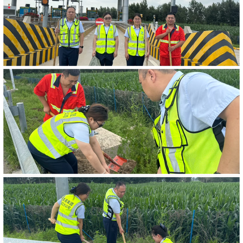 四棵树收费站开展防汛应急演练活动