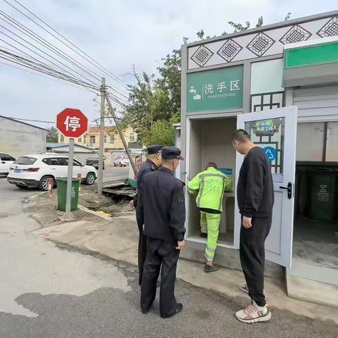 惜福镇街道综合行政执法中队联合社区开展垃圾分类检查工作