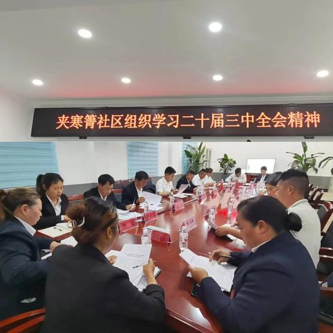 夹寒箐社区深入学习二十届三中全会精神，谱写社区发展新篇章