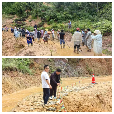 国庆假期 “不打烊”！夹寒箐社区共建理事会带领群众重建美好家园