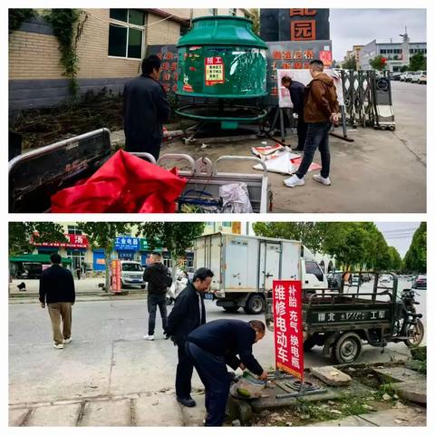 岳滩镇：深耕路容路貌整治   广告牌清理擦亮镇域“颜值”