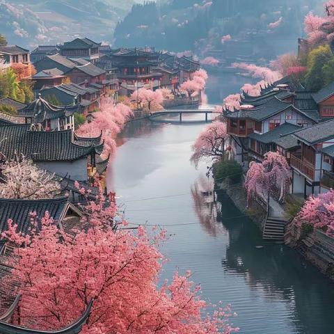 🌱春芽艺术🌱-小班《四月桃花》🌸。