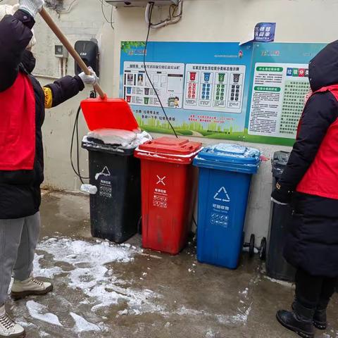 【石家庄市藁城区】积雪覆盖小区，垃圾分类指导员“志愿”除雪活动