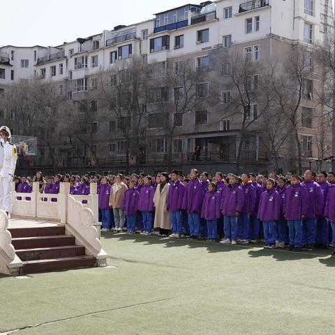 磐石市第三中学校—— “缅怀革命先烈，厚植家国情怀”主题升旗仪式