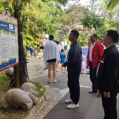 神泉集团总经理助理张元雄到南田温泉国际度假酒店检查温泉运营情况
