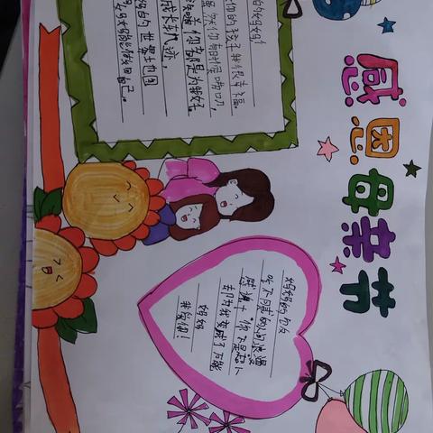 二年级下学期母亲节优秀手抄报