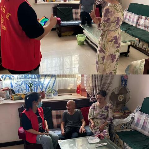 斜口社区积极开展困难群众入户走访工作