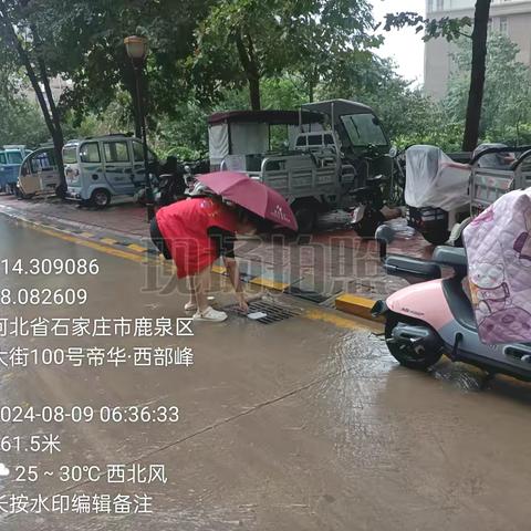 【获鹿镇旱码头社区】迅速开展雨后排查，全力保障居民安全