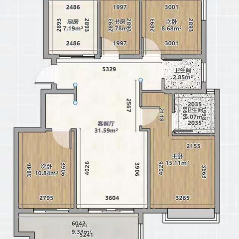 时代领峰户型解析 110平