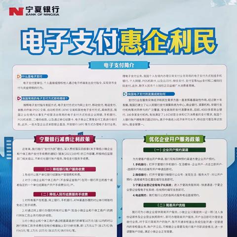 宁夏银行永宁宁和街支行——“电子支付惠企利民”宣传活动