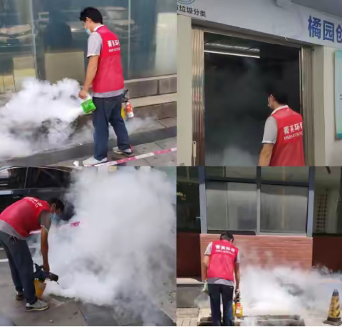 建新开展雨后清洁家园行动