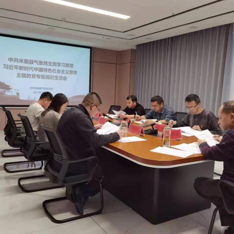 米脂：召开主题教育专题组织生活会
