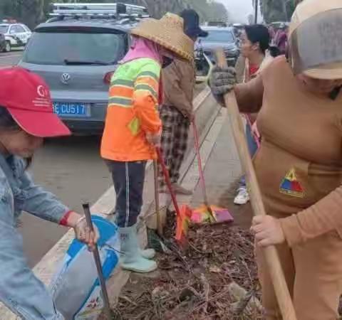 开展沿线卫生整治，守护美丽环岛风光
