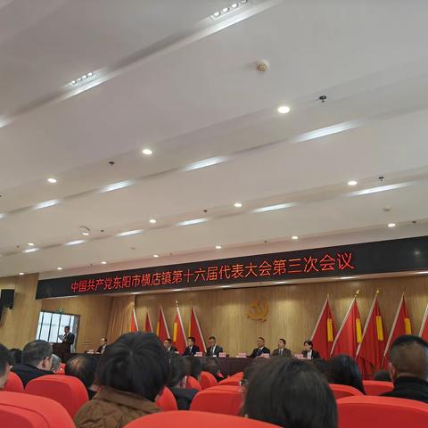 东阳市横店镇第十六届代表大会第三次会议