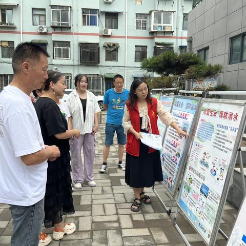 顺河区工业街道东苑社区开展防溺水宣传活动