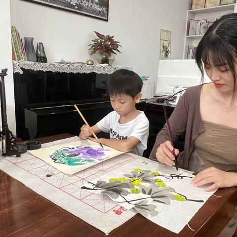 【竞秀·书法】新城小学第二十九期亲子书法作品展——一（3）班冯启锐母子专辑