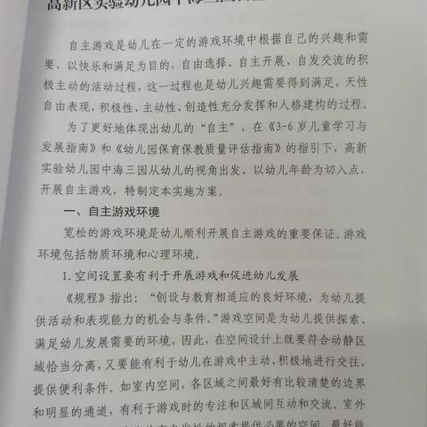 实验三幼自主游戏方案计划