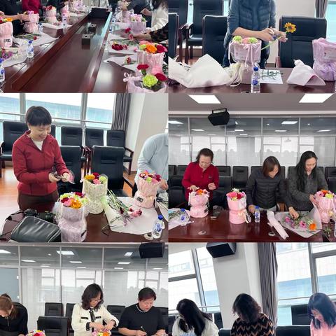 踔厉奋发绽芳华  笃行不怠向未来——抚顺市老年人事业发展服务中心开展“三八”国际劳动妇女节插花活动