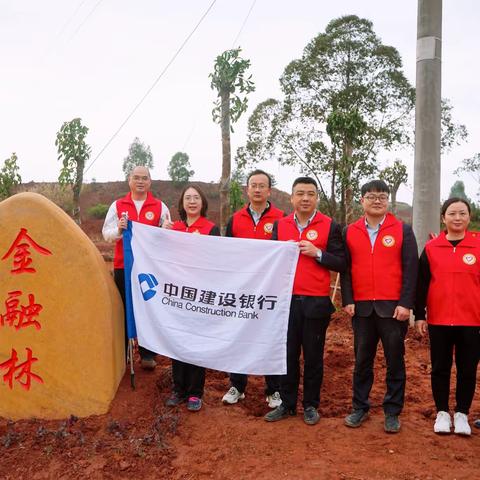 厚植绿色生态底色——建行河源市分行积极参与“金融林”绿化建设活动