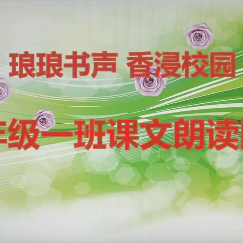 柏乡县南关小学四年级一班课文朗读比赛