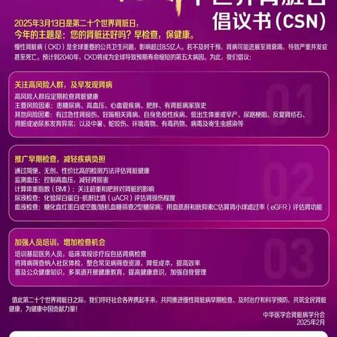 您的肾脏还好吗？–及早发现，保护肾脏健康。