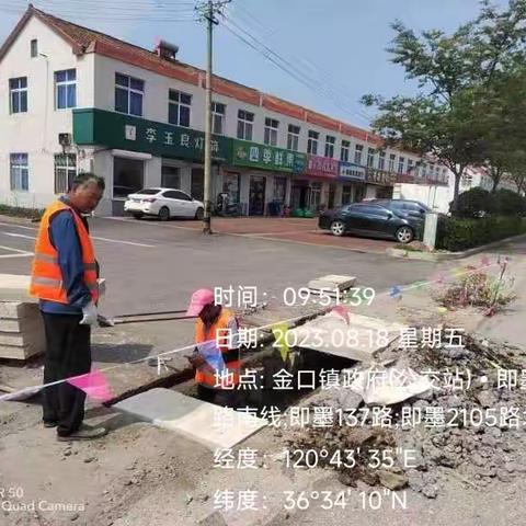 金口镇8月道路街巷整治第一期