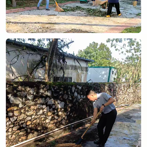 天安乡开展台风“摩羯”环境大扫除整治活动