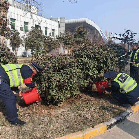 长垣收费站开展 春日植树增绿 全力扮靓站区活动