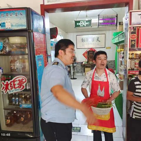 郭里市场监管所宣传文明用餐