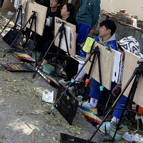 青州写生  进行中