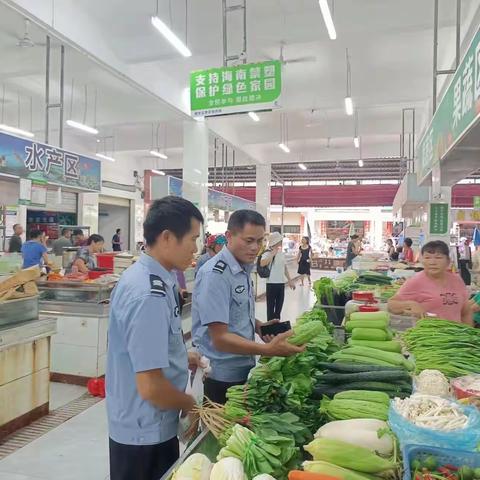 文罗镇检测站开展节前农贸市场专项检查行动