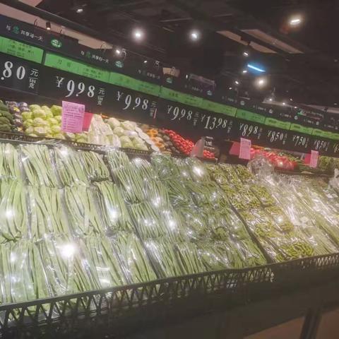 红安店蔬菜陈列图片