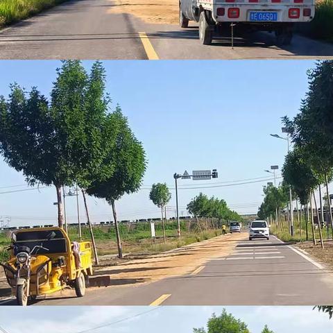 路边晒粮需有度，丰收与安全同行