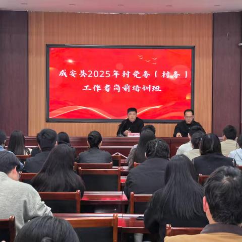 成安县2025年村党务（村务）工作者岗前培训班
