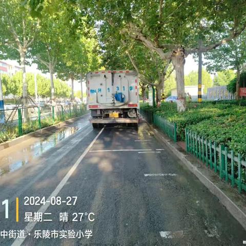 暴雨袭来风肆虐 环卫靓我乐陵城