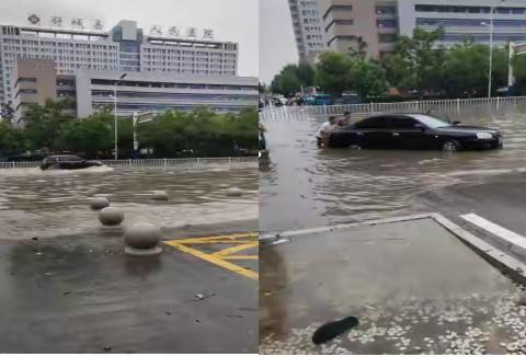 舒城人和闻“汛”而动速，及时清理水淹路段