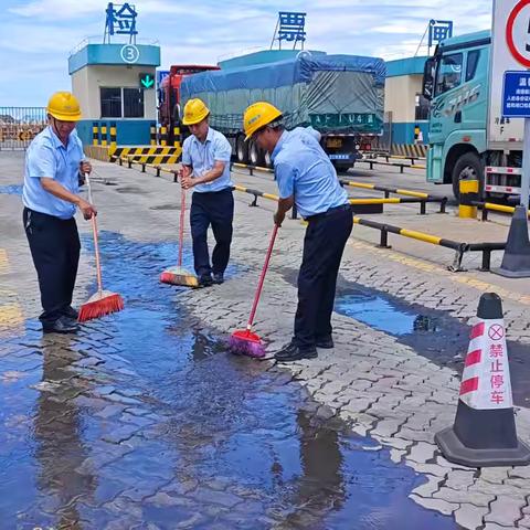 “灭蚊虫 ，党员先锋齐行动！”海峡股份新海轮渡轮渡中心党支部开展爱国卫生运动主题党日活动
