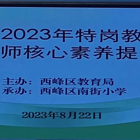 聚焦课程改革  落实素养提升—西峰区南街小学2023特岗教师培训暨暑假教师核心素养提升培训活动