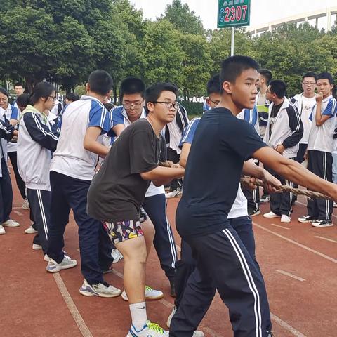 穷山距海，追光前行          记录2307班第一次拔河比赛