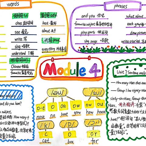 四（2）班Module4知识小报