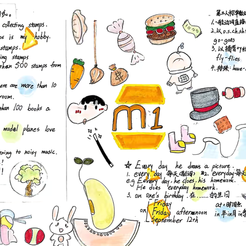 五6班M1英语知识小报优秀作品