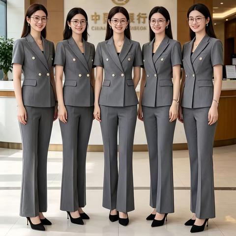 短袖套裤 团体展示图