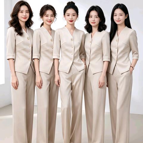 中袖套装 团体服饰展示图